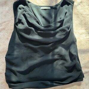 Abercrombie & Fitch Black Draped Blouse